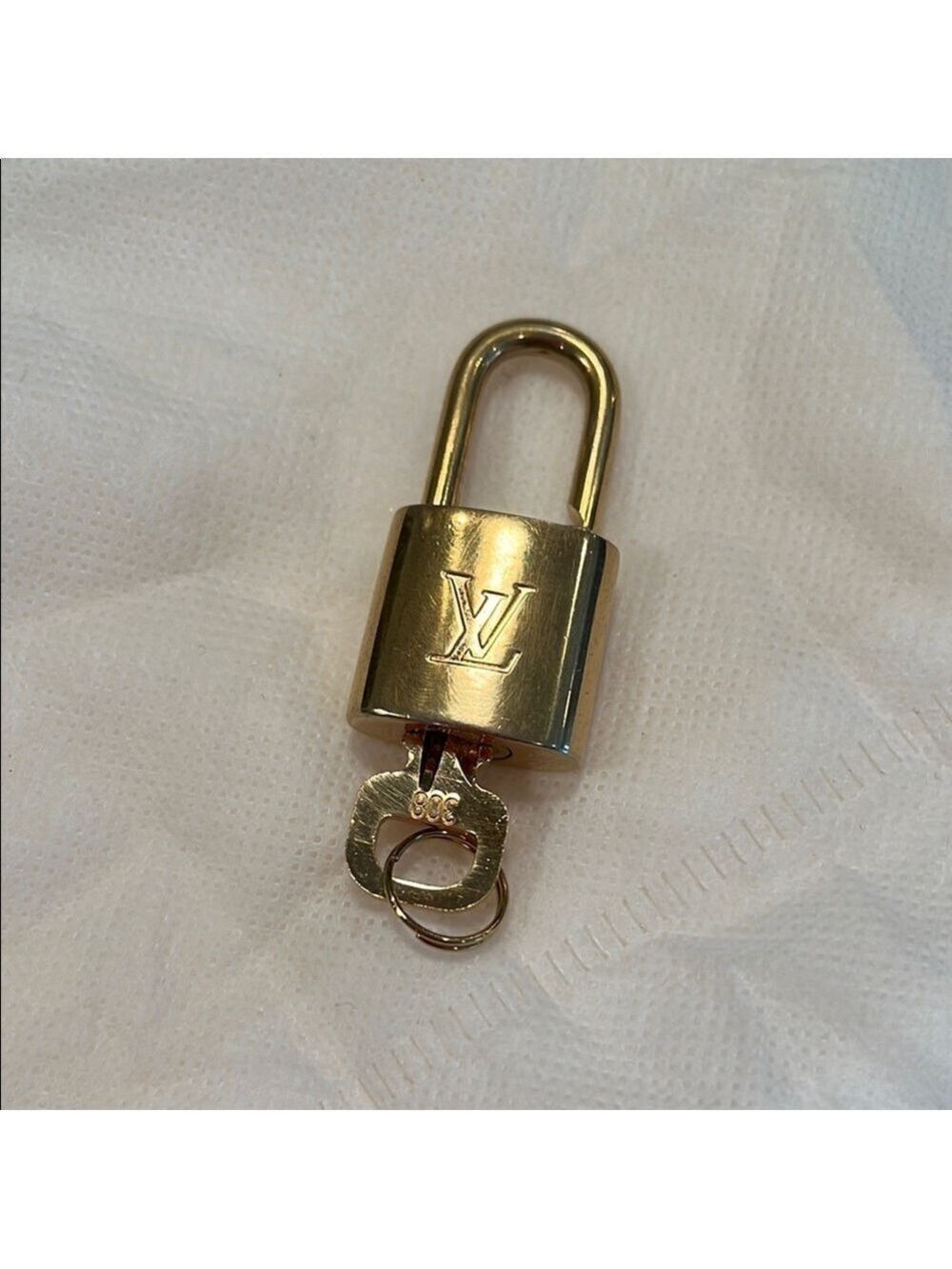 Louis Vuitton Gold Lock and Key #308